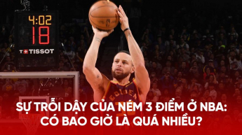 Sự trỗi dậy của ném 3 điểm ở NBA: Có bao giờ là quá nhiều?