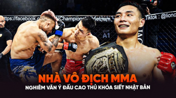 Nhà vô địch MMA Nghiêm Văn Ý đấu cao thủ khóa siết Nhật Bản