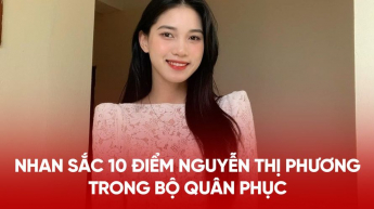Nhan sắc 10 điểm của Nguyễn Thị Phương trong bộ quân phục