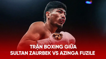 Trận boxing giữa Sultan Zaurbek vs Azinga Fuzile -Tranh đai IBF Inter Continental hạng Super Featherweight